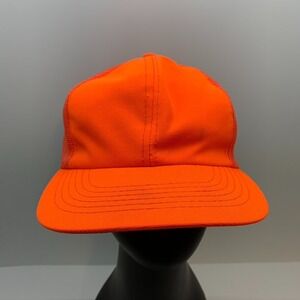 VTG Duck Bay Orange Hunting Hat Snapback‎ Trucker Mesh One Size Fits All (used)